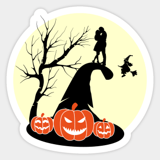 Halloween Love Costume Gift Sticker